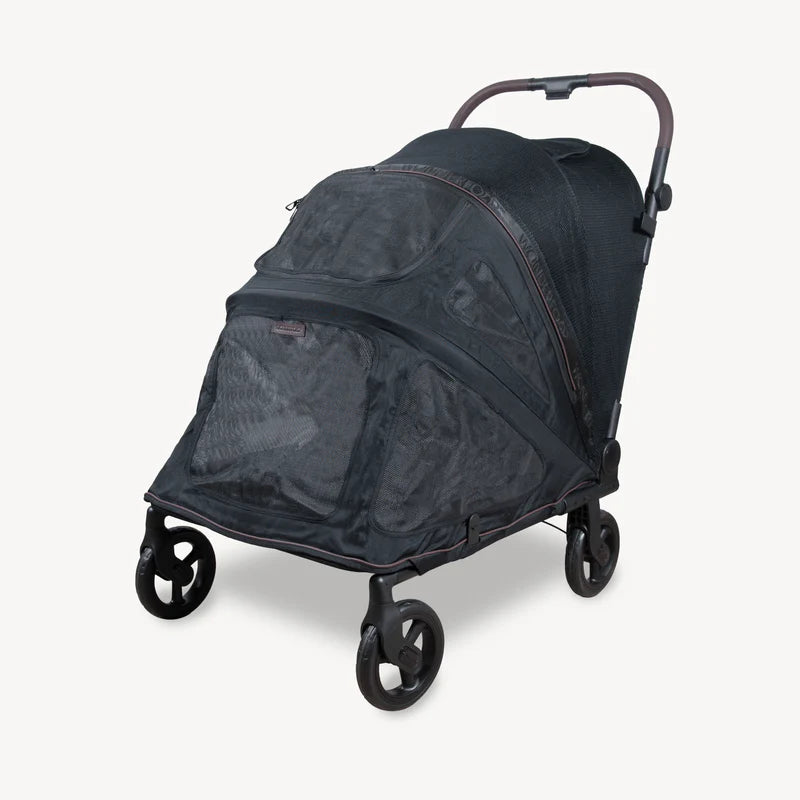 Wonderfold Hudson Pet Stroller in Light Gray, a sleek pet stroller designed for smooth rides and everyday pet comfort