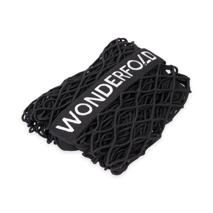 Black WonderNet Cargo Net by Wonderfold, an L2 and L4 wagon accessory for bags and toys