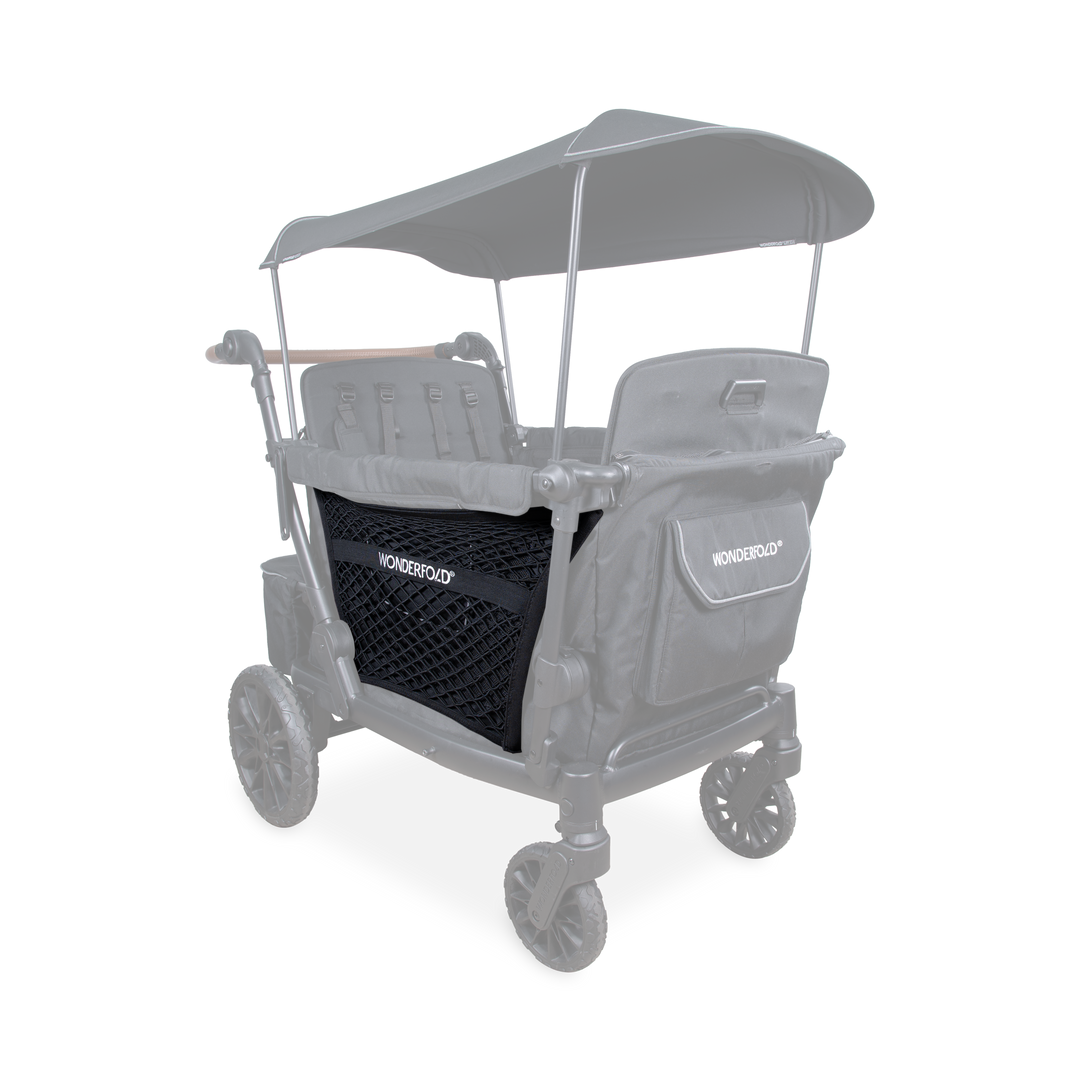 Wonderfold WonderNet Cargo Net L Series Black adds extra storage to the L2 and L4 stroller wagon