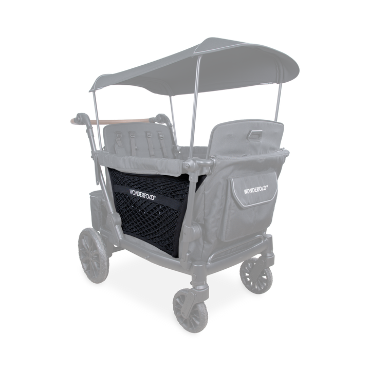 Wonderfold WonderNet Cargo Net L Series Black adds extra storage to the L2 and L4 stroller wagon