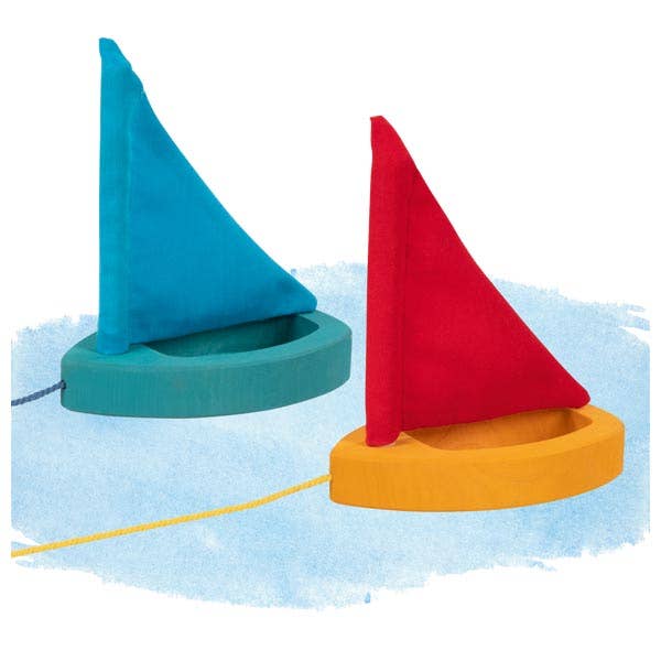 wooden goke non toxic sailboat set for toddler 