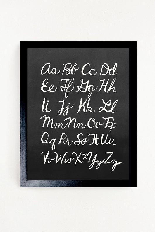 Clementine Kids alphabet living room wall art