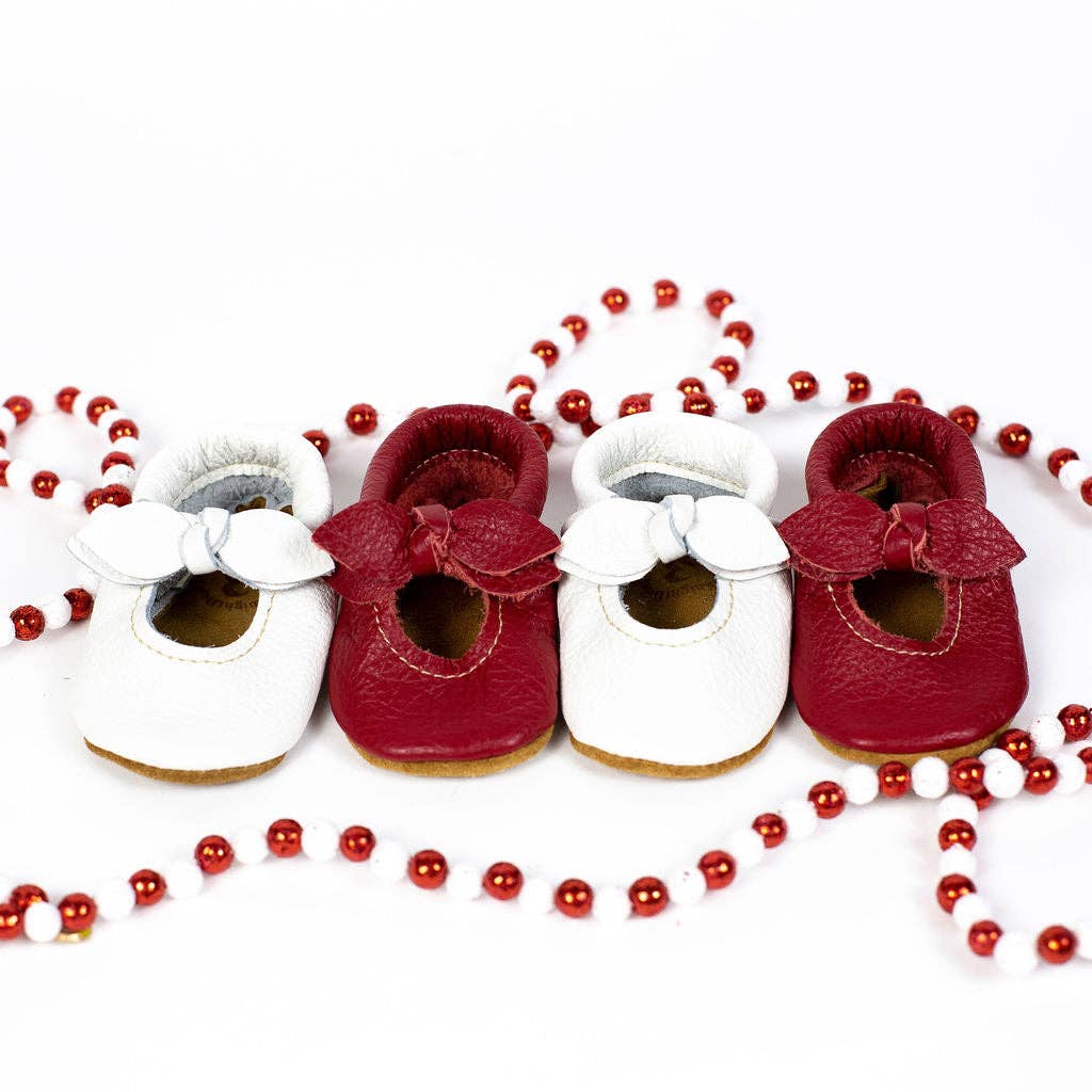 collection of starry night leather baby shoes for girl handmade in montana 