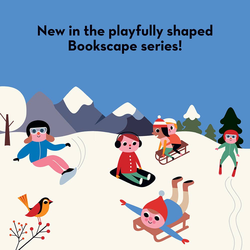 drawing of children skiing from childrens board book escapes 