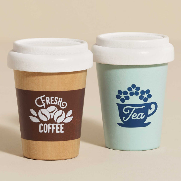 Sustainable pretend play begins with Le Toy Van Tea & Coffee Re-Useable Eco Cups wooden toys set