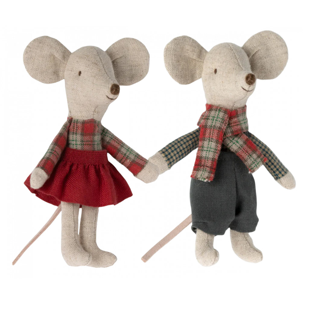maileg winter mouse twins