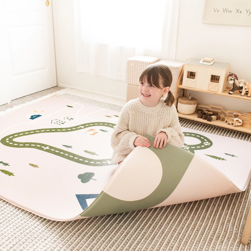 Tiny Land® Baby Playmat Forest Track Wonder reversible design