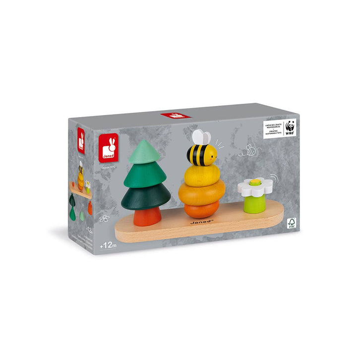 Janod wildlife themed infant block toyy 