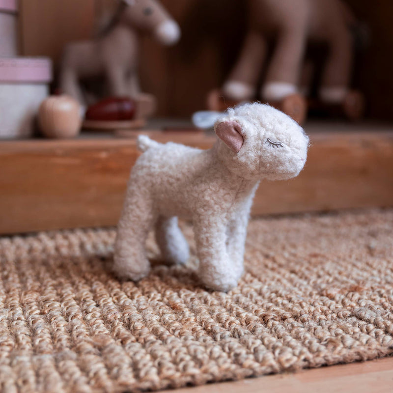Egmont Mary Pull Along Toy resting on the floor, a playful mix of motion and toy animal design