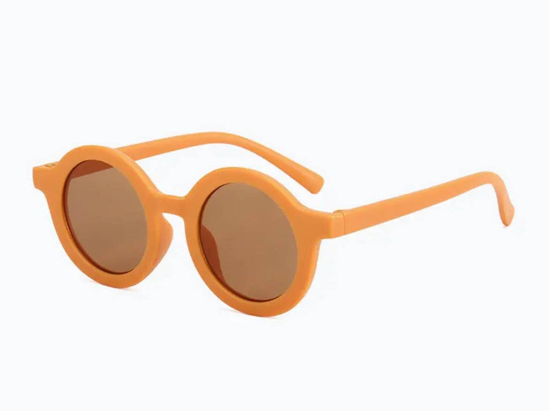 boho plus babe circle framed mustrad yellow baby hippie sun glasses