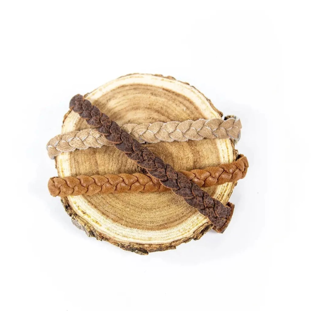 Braided Leather Headband