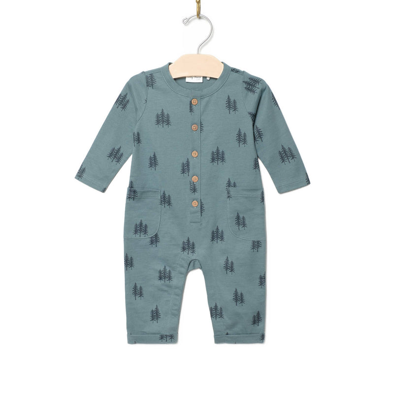 City mouse twilight forest pocket romper 