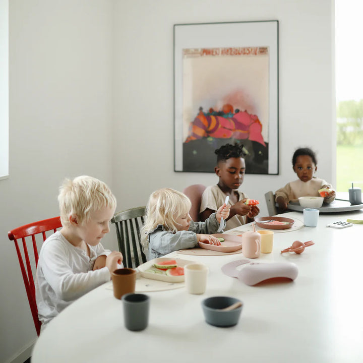 Mushie's Silicone Placemats brings modern style to your table placemats collection at home.