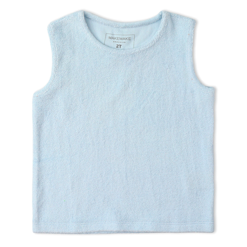 MakeMake Organics Sleeveless Tee Shorts Set lifestyle - breathable organic cotton toddler summer set
