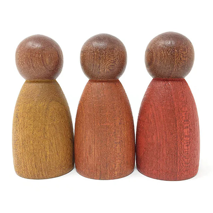 grapat nins dark warm wood toy