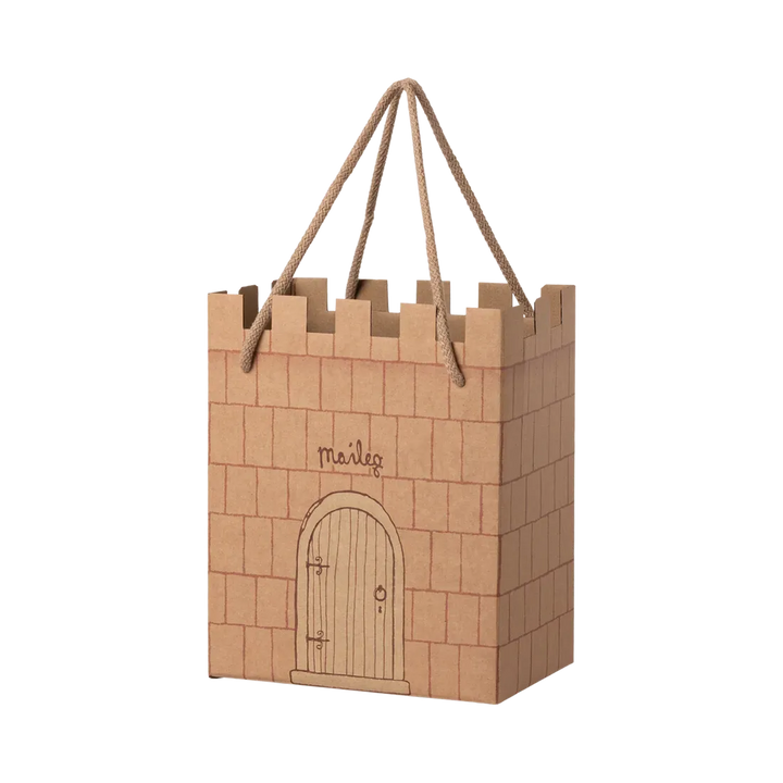Maileg royal castle paper bag in Rose, a storybook gift wrap for Maileg friends