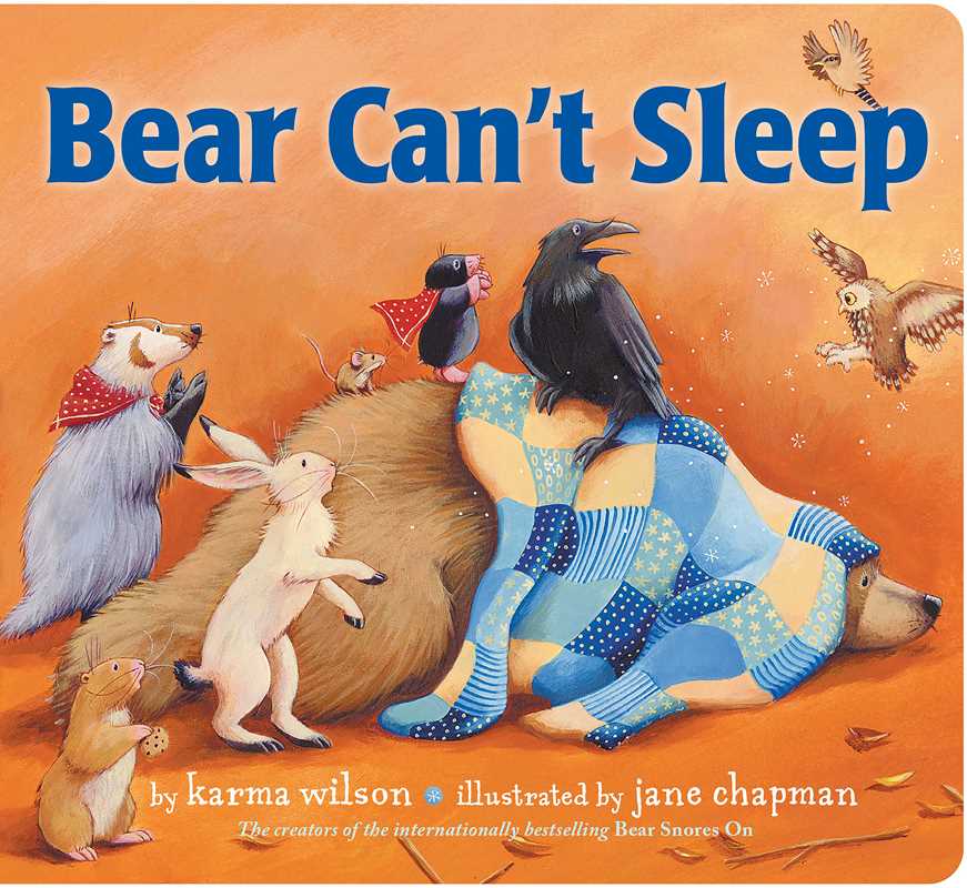Simon & Schuster Bear Can't Sleep classic board book cover Karma Wilson winter bedtime