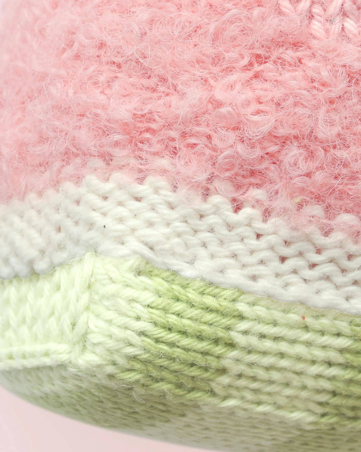 Cuddle + Kind Baby Watermelon, hand-knit watermelon plush toy for babies