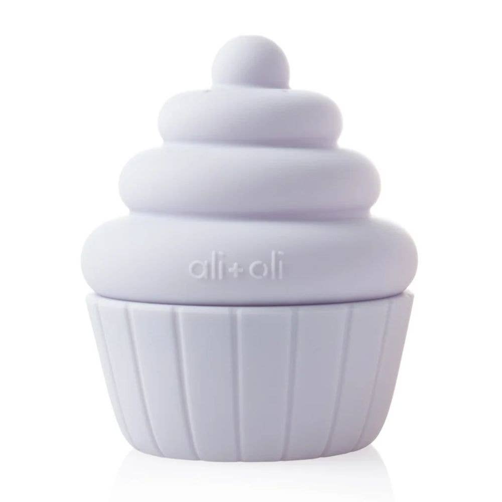 Ali+Oli silicone cupcake bath toy mold free squirt toy for toddlers soft pastel bath toy for baby bath time learning play