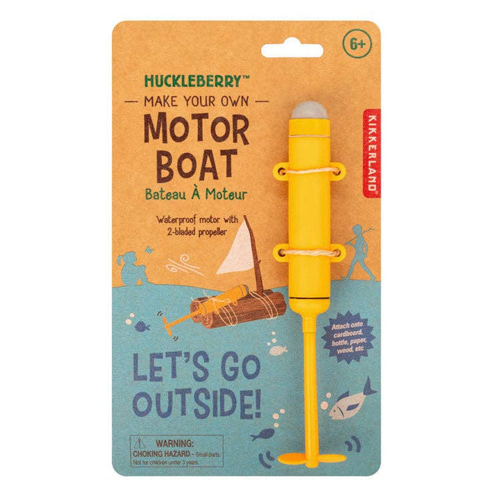 Huckleberry Make Your Own Motor Boat children's STEM toy in package