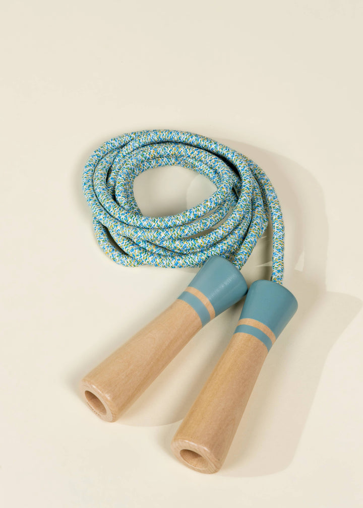 Wooden Handle Skipping Rope – Ocean Twist