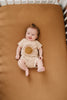 Cozy Mebie Baby Mustard Bamboo Crib Sheet snug and stylish crib sheet size