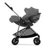 baby stroller with car seat in gray CYBEX  Cloud G lux