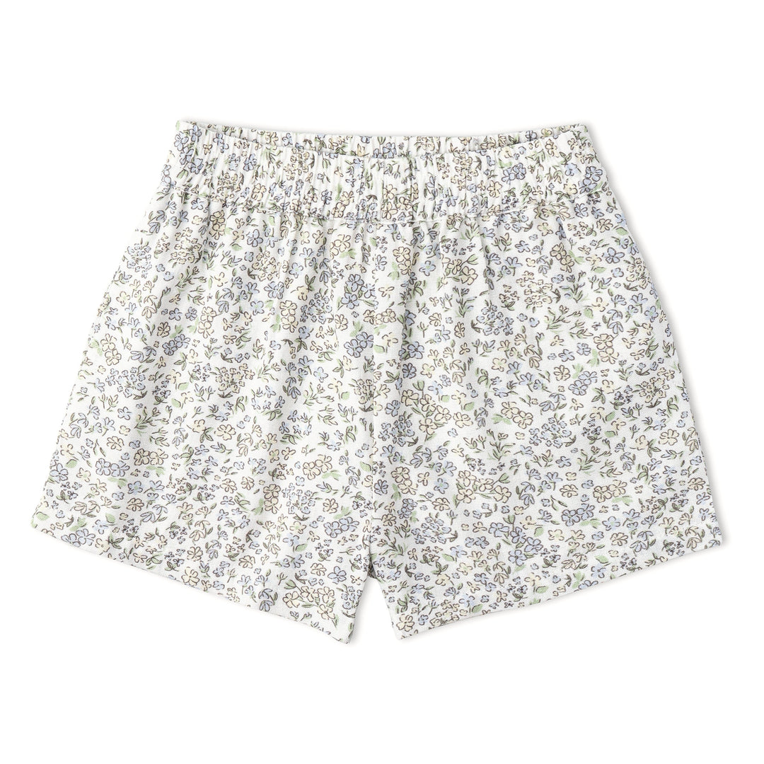 Organic Tie Up Top & Shorts Set - Tulle Floral