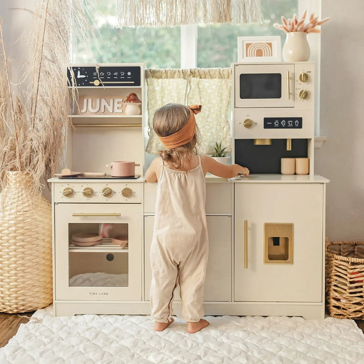 Tiny Land Iconic Cream play kitchen set