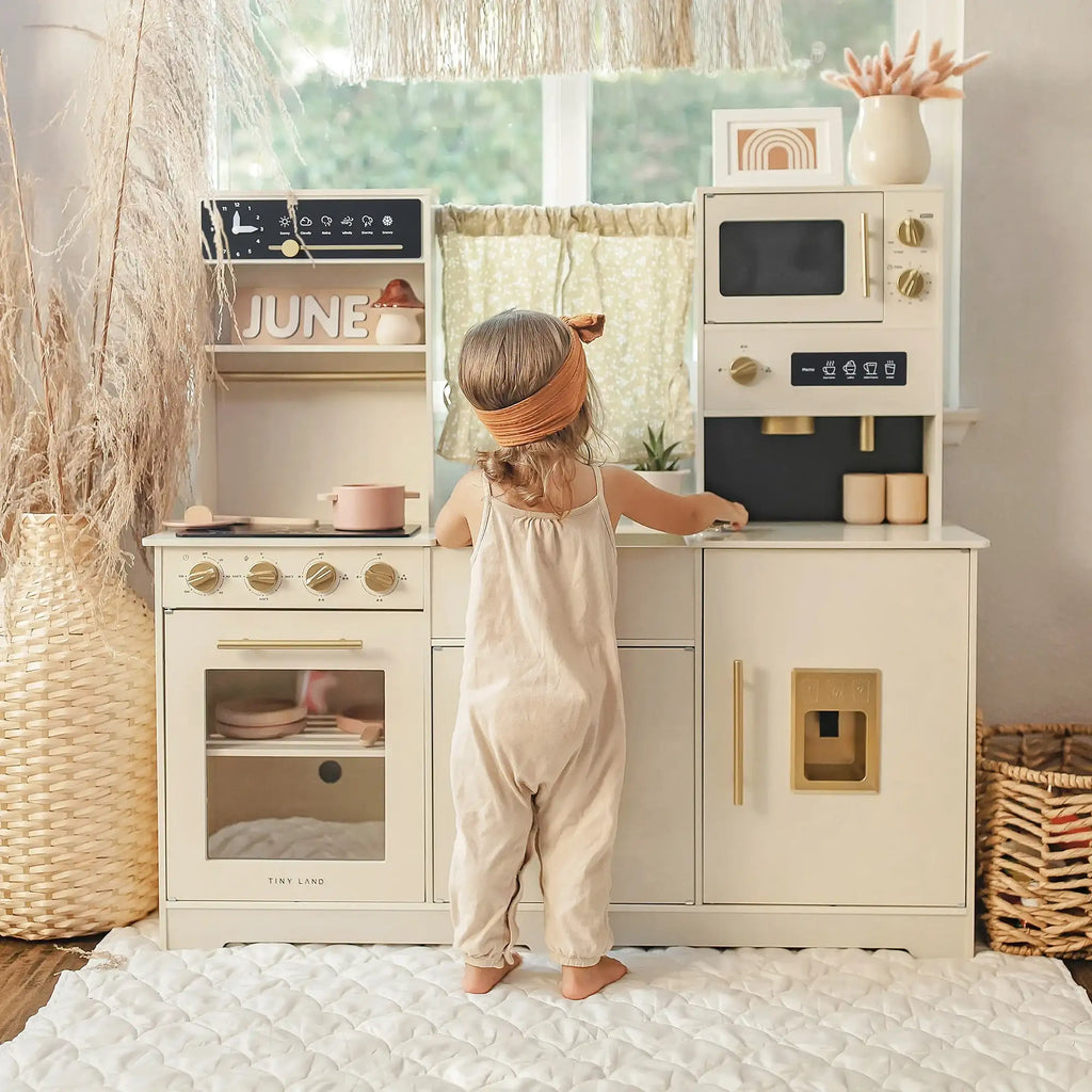 Tiny Land®  Iconic Kitchen in Cream wooden toys for kids