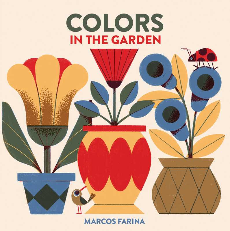 Babylink Colors in the Garden board book cover by Marcos Farina for babies and toddlers