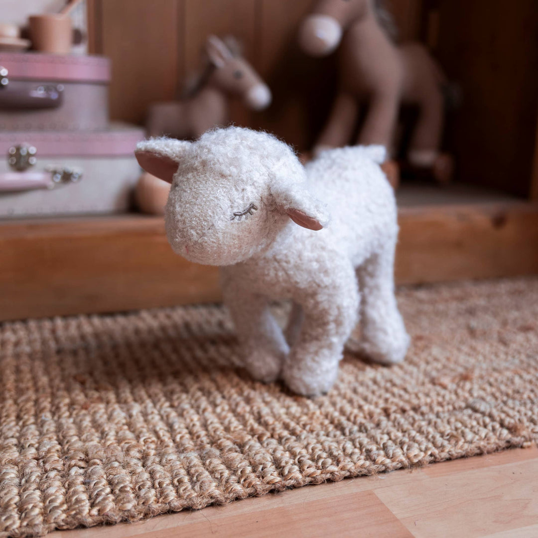 The Egmont Mary Pull Along Toy on display, a gentle pull toy that fits perfectly with toy animals collections
