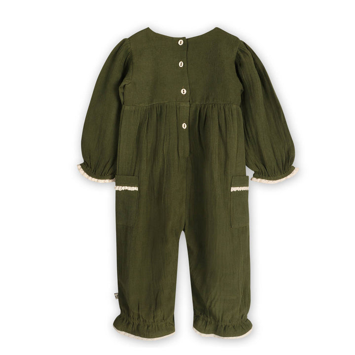 Olive Green Jumpsuit by Viverano Organics