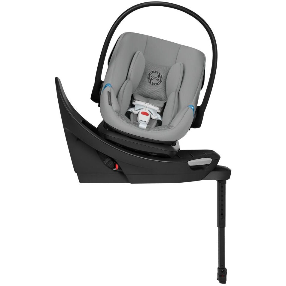 aton cybex 5 Aton G2 Swivel Infant Car Seat with Load Leg Base by Cybex Stone Grey