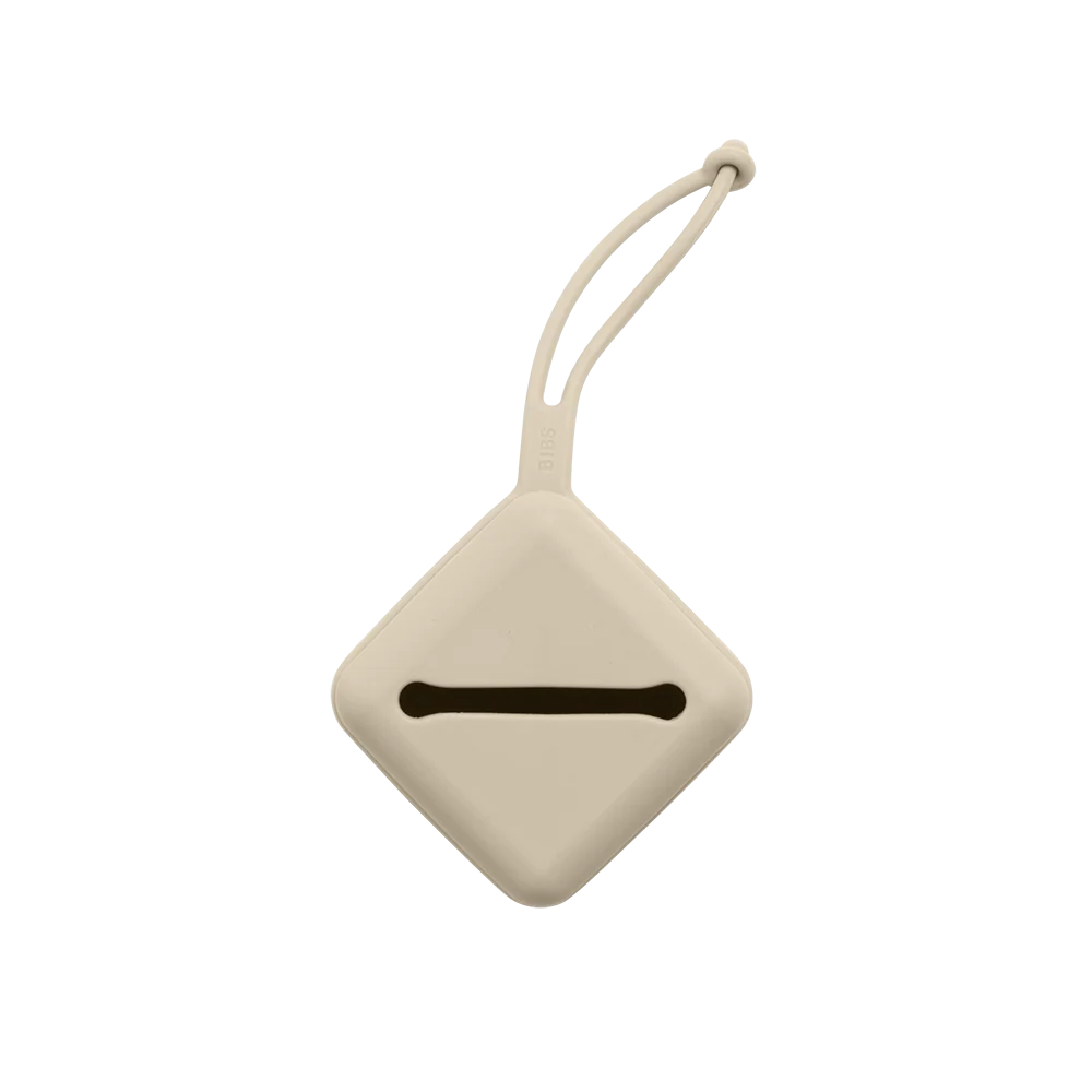 Bibs case for baby pacifier in Vanilla