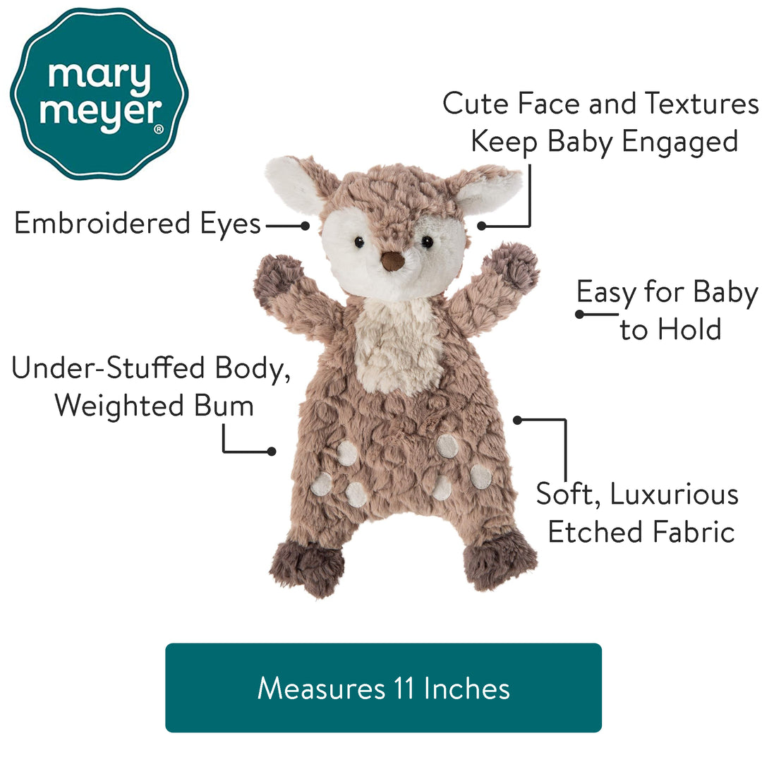 Mary Meyer Putty Nursery Fawn Lovey stuffed toy crafted with plush fabric for endless cuddles.