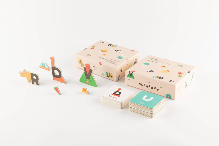 toddler and baby letter playset by Oioiooi in fun colors and magnets