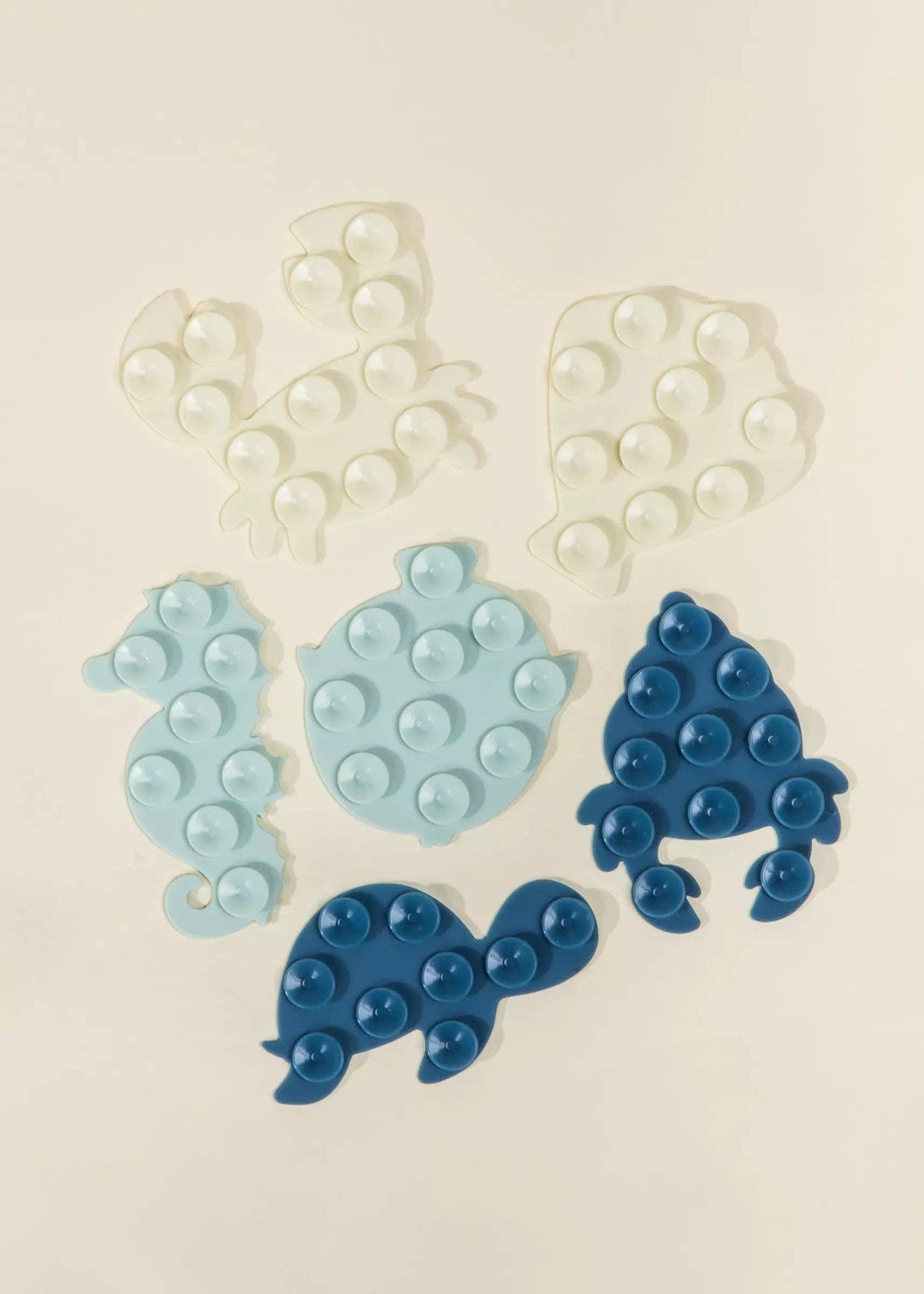 Creative splashes await with the Coco Village 6 Silicone Mini Bath Suction Toys in Multicolor, a great choice for toddler toys.