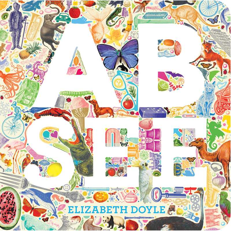 Simon & Schuster A B See graphic alphabet board book cover by Elizabeth Doyle