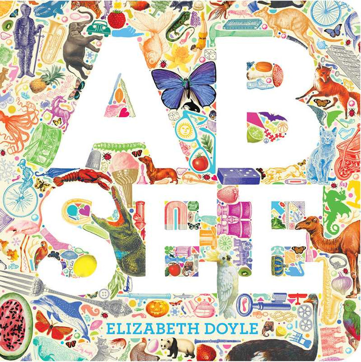 Simon & Schuster A B See graphic alphabet board book cover by Elizabeth Doyle
