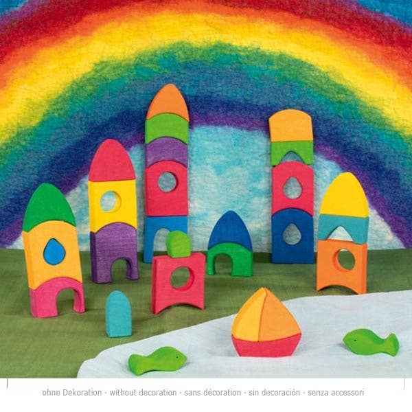 morgana city puzzle with rainbow houses shop goki wooden toys 