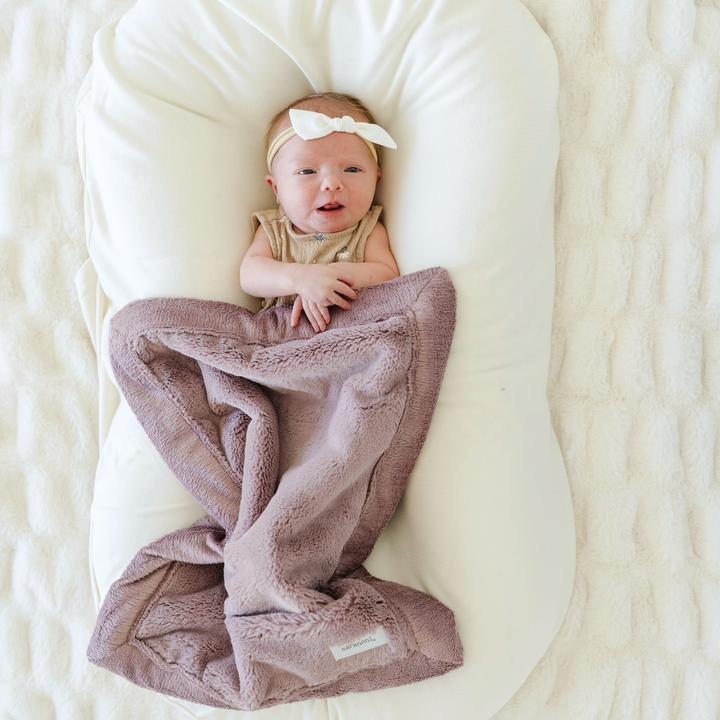 Bloom Saranoni Lush Mini Blanket takes layering comfort up a level, making the best baby blankets easy to choose.