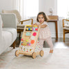 Tiny Land® Premium Natural Wooden Activity Walker suitable for Toddlers or any ages