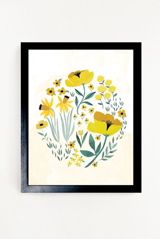 Clementine Kids wall art in Buttercup Blossom