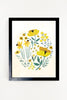 Clementine Kids wall art in Buttercup Blossom