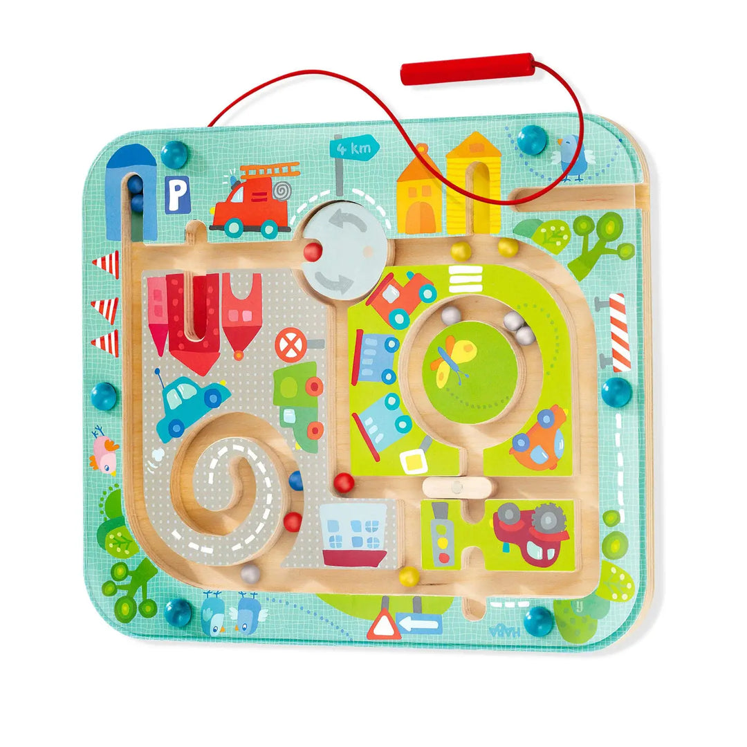 Haba town magnetic puzzle game for kids, wooden puzzles for kids