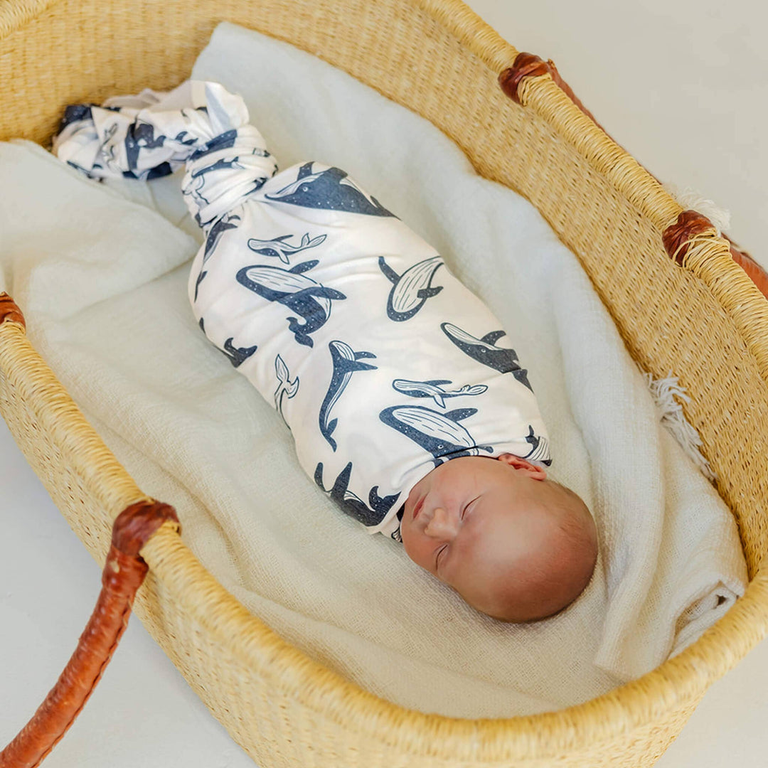 Cove knit swaddle by Copper Pearl — best baby blanket for newborns and infants