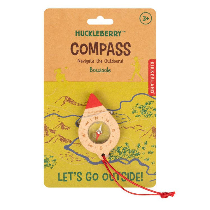 Huckleberry Compass children's outdoor exploration toy in package