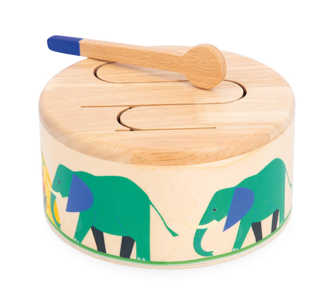 Wooden Janod Gioia Drum Toy musical instrument