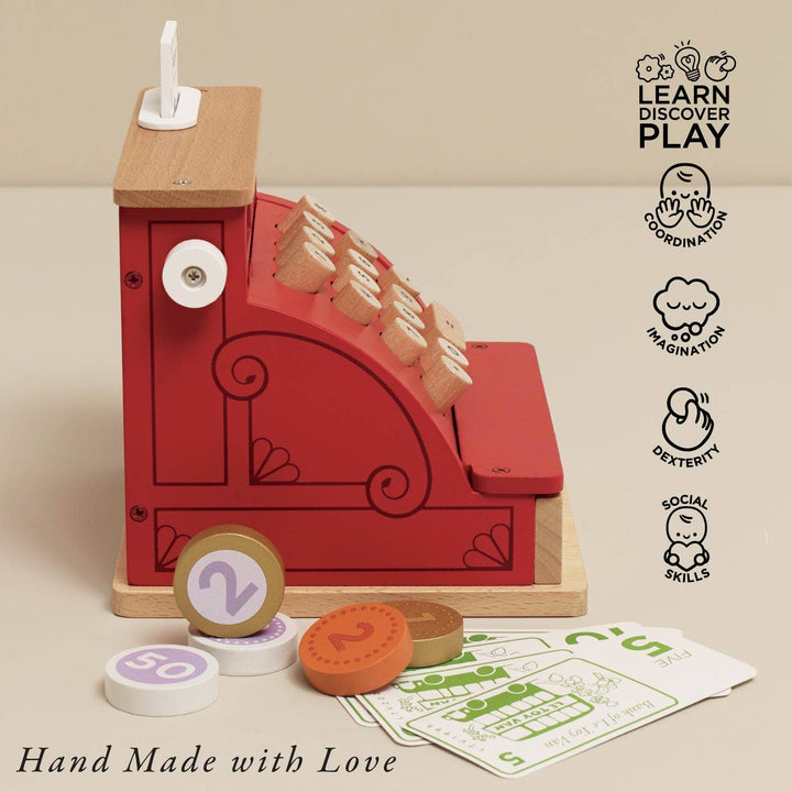 Wooden toy delight: Le Toy Van Shop Till - Cash Register & Money inspires creative shopping games
